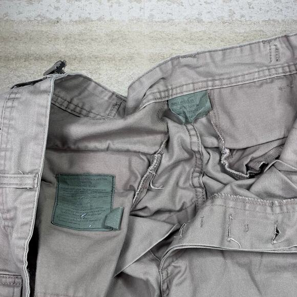 Vintage Military Tactical Pants Tan Baggy Wide Leg Fit Cargos Small Regular 90s - Picture 5 of 6